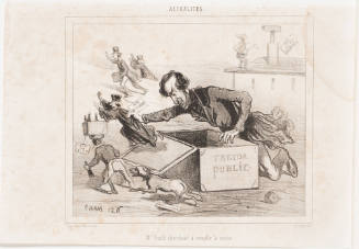 Mr. Fould Seeking to Replenish the Treasury [M. Fould cherchant àremplir la caisse]