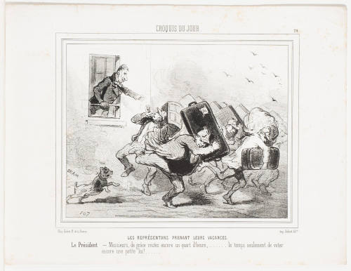 Representatives Taking Their Vacation [Les représentans prenant leurs vacanes]