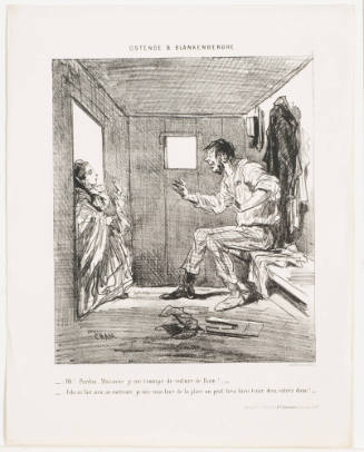 Oh! Pardon Me, Monsieur, I Have Chosen the Wrong Bathing Caban! [Oh! Pardon, Monsieur, je me trompe de voiture de bain!]