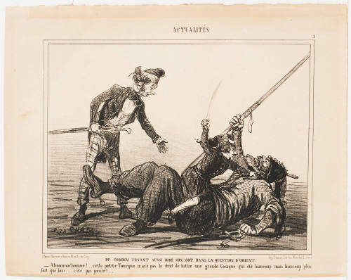 Mr. Cobdem Also Speaks on the Question of the Orient [M. Cobdem venant aussi dire son mot dans la question d'orient]