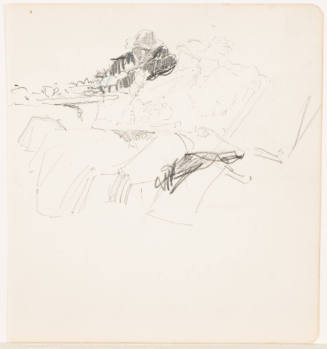 Couple Reclining in Lounge Chairs (Sketch Page)