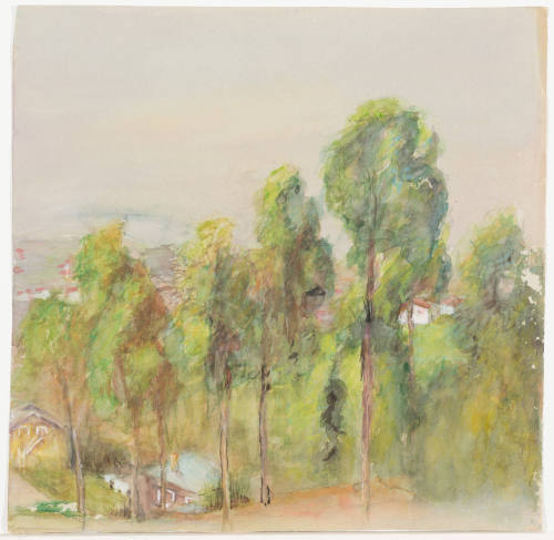 Landscape with Tall Trees