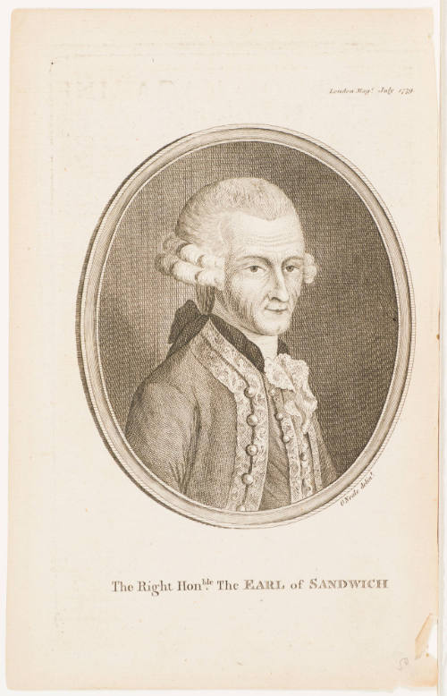 The Right Honble. The Earl of Sandwich