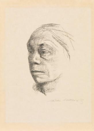 Small Self Portrait Facing Left (Second Version)