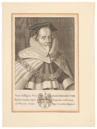 Edward Coke [Vera Effigies Viri Clariss Edoardi Coke]