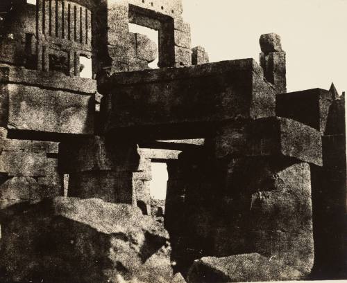 Karnak: Temple of Amun, detail of Hypostyle Hall [Egypt]