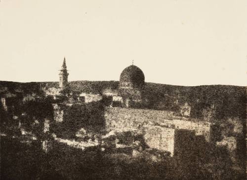 Haram esh-Sharif (Temple Mount) and Western Wall from the SW, Jerusalem