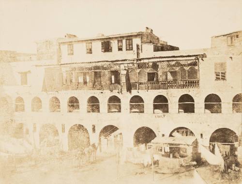 Courtyard of the Hotel d'Orient, Alexandria [Egypt]