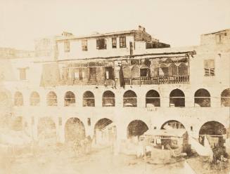 Courtyard of the Hotel d'Orient, Alexandria [Egypt]