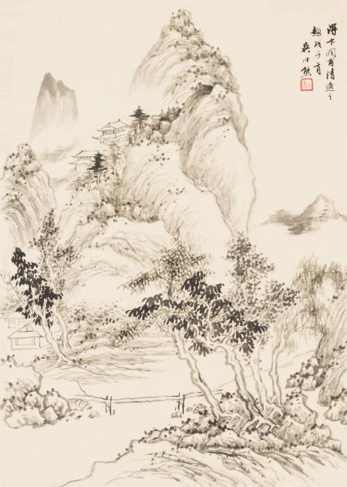 Landscape in the Style of Bian Runfu (Wenyu)