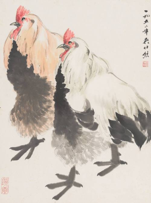 Two Roosters