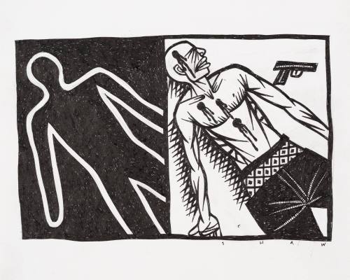 Study for the Malcolm X Paradox: the Street Marker