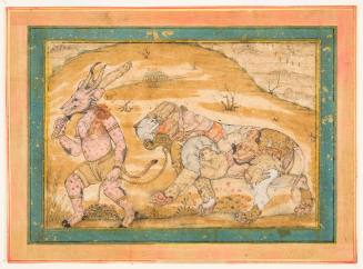 A Div Leads a Composite Lion