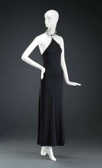 Dress with Metal Collar