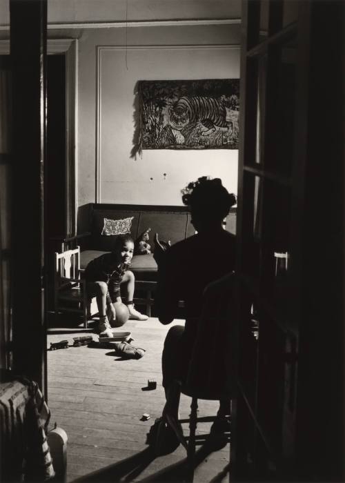 Untitled (Interior with Two Figures, Harlem)