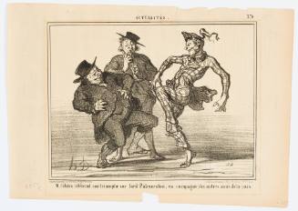 Mr. Cobden celebrates his triumph over lord Patterson with other friends of peace (M. Cobden célébrant son triomphe sur lord Patterson, en compagnie des autres amis de la paix)