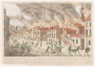 Representation of the Great Fire in New York (Representation du feu terrible a Nouvelle Yorck)