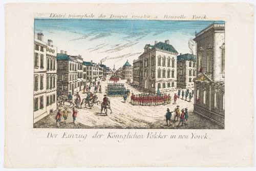 Triumphant Entry of Royal Troops in New York (L'Entré triumphale des troupes Royales a Nouvelle Yorck)