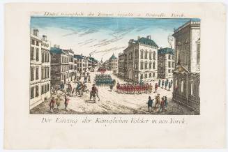 Triumphant Entry of Royal Troops in New York (L'Entré triumphale des troupes Royales a Nouvelle Yorck)