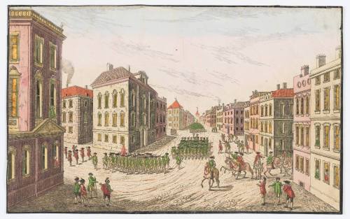 Triumphant Entry of Royal Troops in New York (L'Entré triuphale de Troupes royales a Nouvelle Yorck)