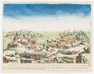 View of the French Descent Towards the Island of Terre Neuve ( Vue de la descente des François à l'Isle de Terre Neuve)