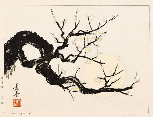 Moon and Plum Tree