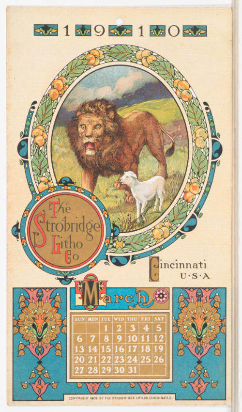 Calendar Card / March 1910