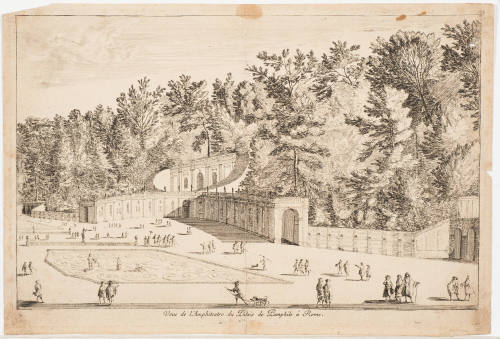 View of the Amphitheater of the Pamphile Palace in Rome (Veue de l'Amphiteatre du Palais de Pamphile a Rome)