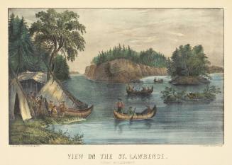 View on the St. Lawrence: Indian Encampment