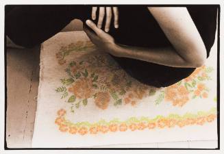 Self Portrait with Rug #2