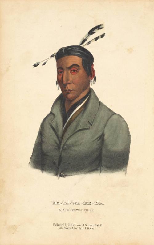 KA-TA-WA-BE-DA, a Chippeway Chief