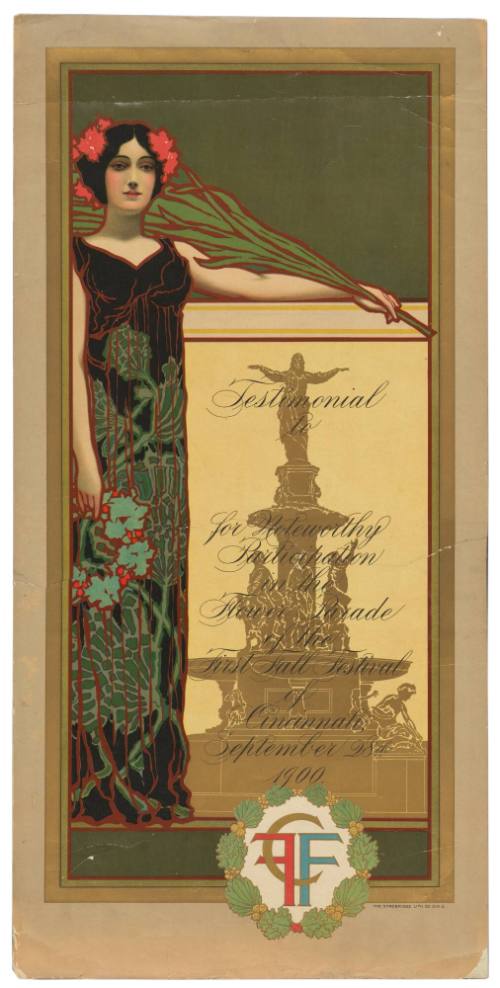 Testimonial to...for Noteworthy Participation in the Flower Parade of the First Fall Festival of September 28, 1900