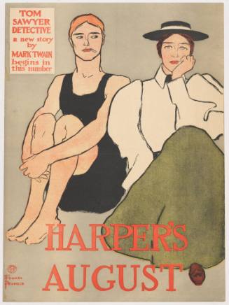 Harper's August / Tom Sawyer Detective a New Story by Mark Twain Begins in this Number