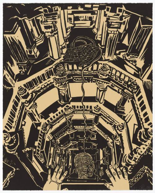 Oracle in the Baoli; Page from Sultana's Dream