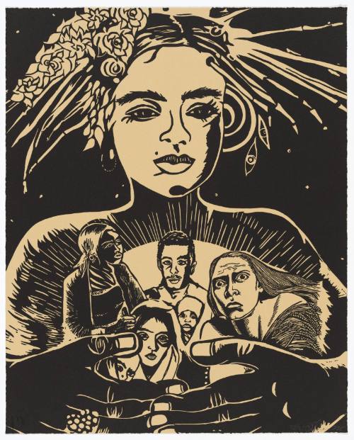 Refugees and Queen; Page from Sultana's Dream