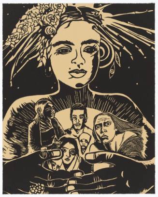 Refugees and Queen; Page from Sultana's Dream