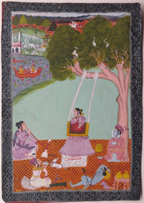 Yogini Performing Penance by Leaning on a Swing