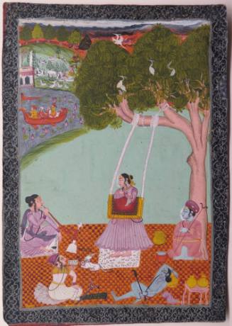 Yogini Performing Penance by Leaning on a Swing