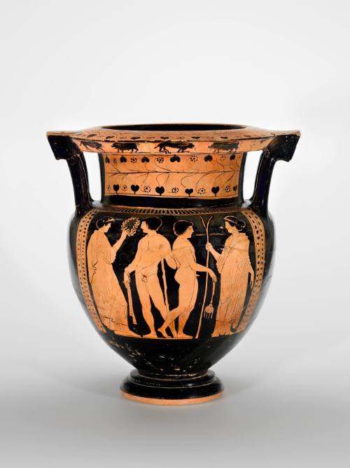 Column Krater with Youths Conversing