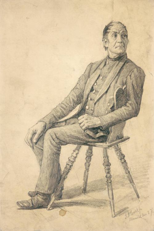 Man Seated, Looking Right