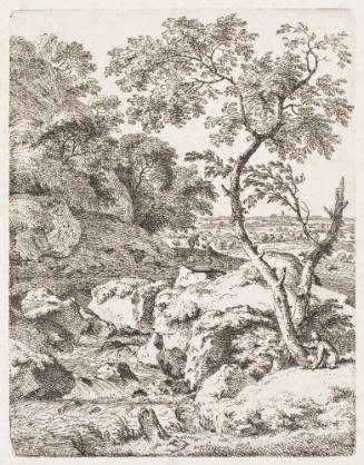 The Man at the Foot of Two Trees, Their Trunks Crossed