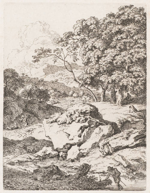 The Peasant Fording a Stream