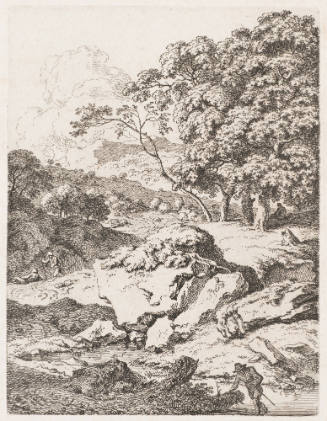 The Peasant Fording a Stream