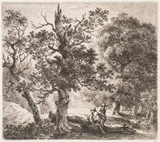 The Tree Trunk Lying Halfway in the Water