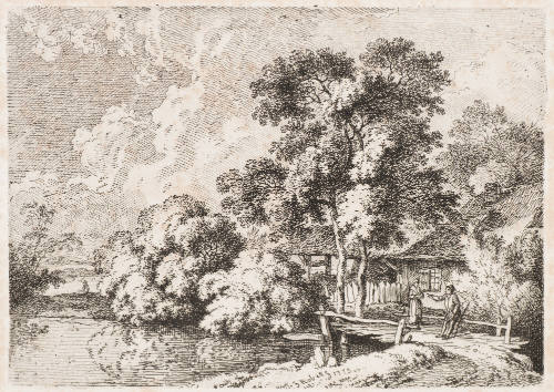 The Little Wooden Bridge at the Mouth of a River