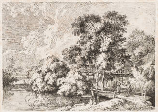 The Little Wooden Bridge at the Mouth of a River