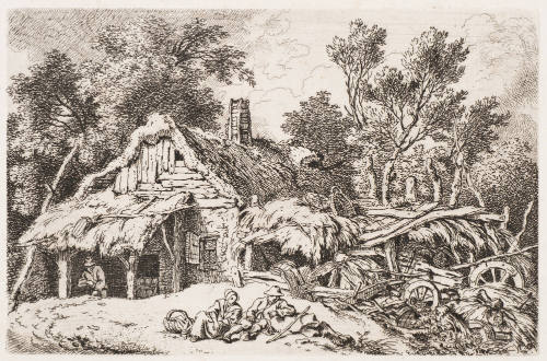 The Cabin with a Timber-Work Chimney