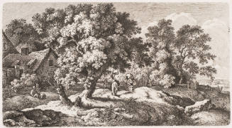 The Woman with Two Bundles and the Porter as They Meet