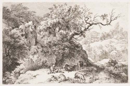 The Flock Crossing the Stream