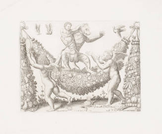 Two Cupids Mocking a Monkey
